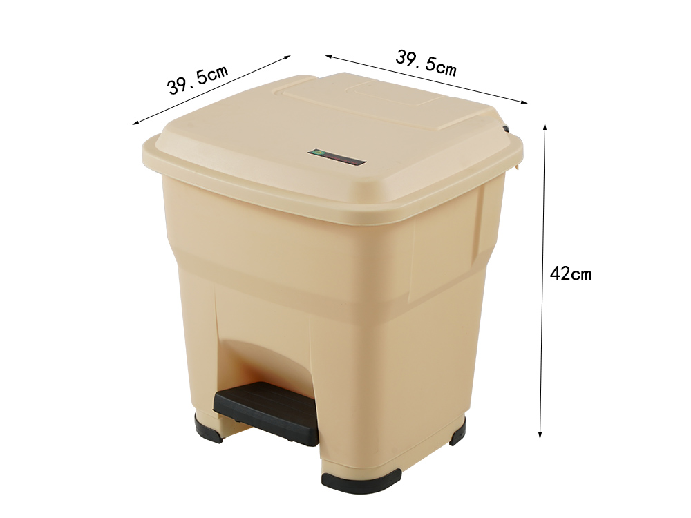 stackable commercial plastic trash bin for kitchen and hotel use