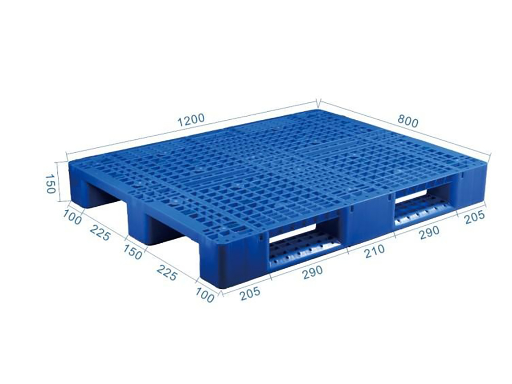 3-Runner Plastic Pallets|Steel-Reinforced Warehouse Skids