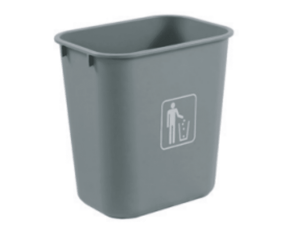 8301-C 15L Collection Bucket. Compact design for tight spaces with optional rubber ring for liner security. Ideal for coffee bars and modular waste sorting.