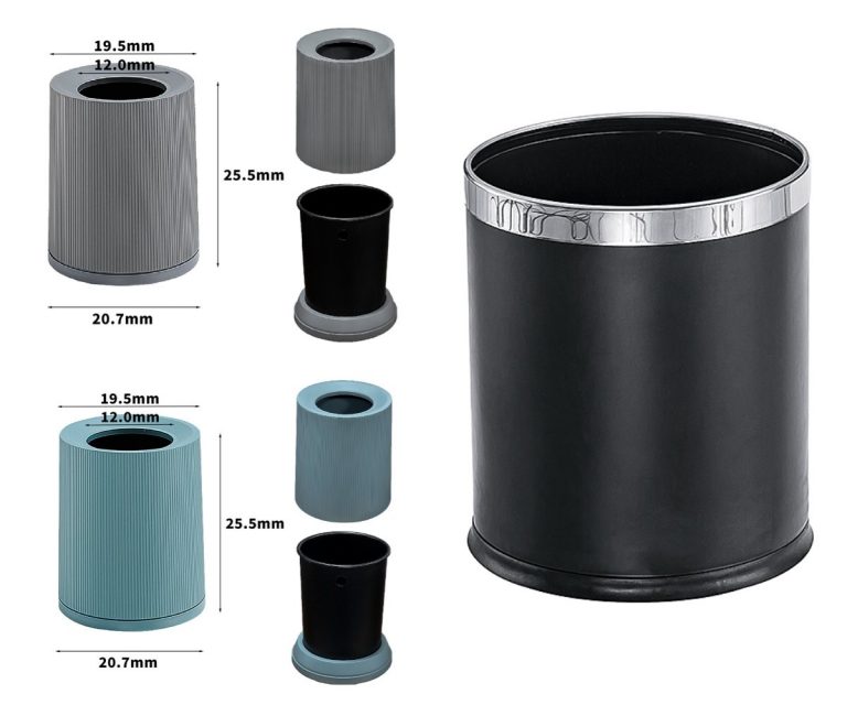 Safety Meets Style: Model 8308 Fire-Retardant Hotel Wastebasket