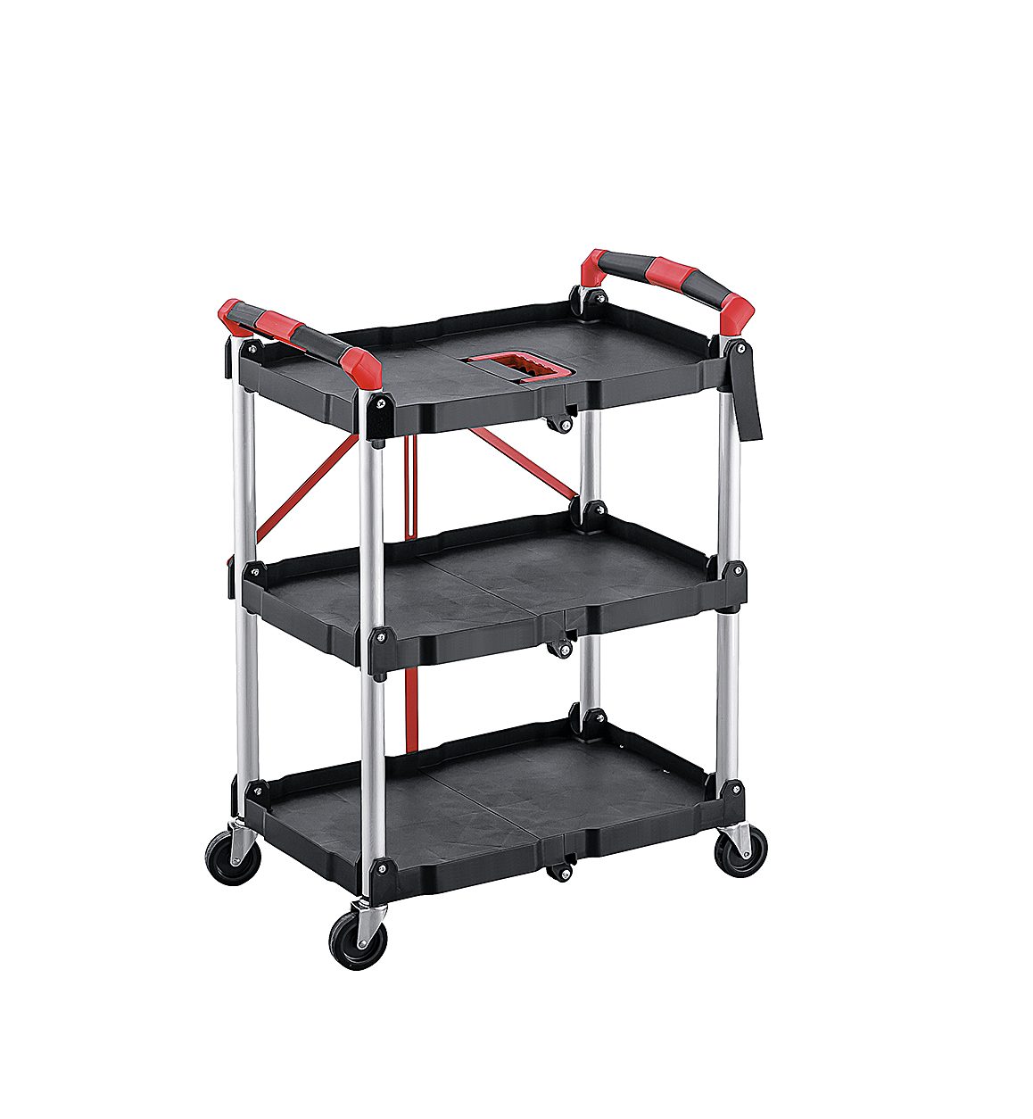 Folding service cart 8006 for hotels by LSY Plastic plastic products manufacturer