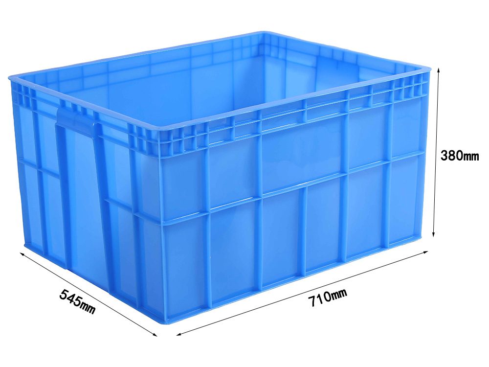 Plastic turnover box for automotive parts logistics
